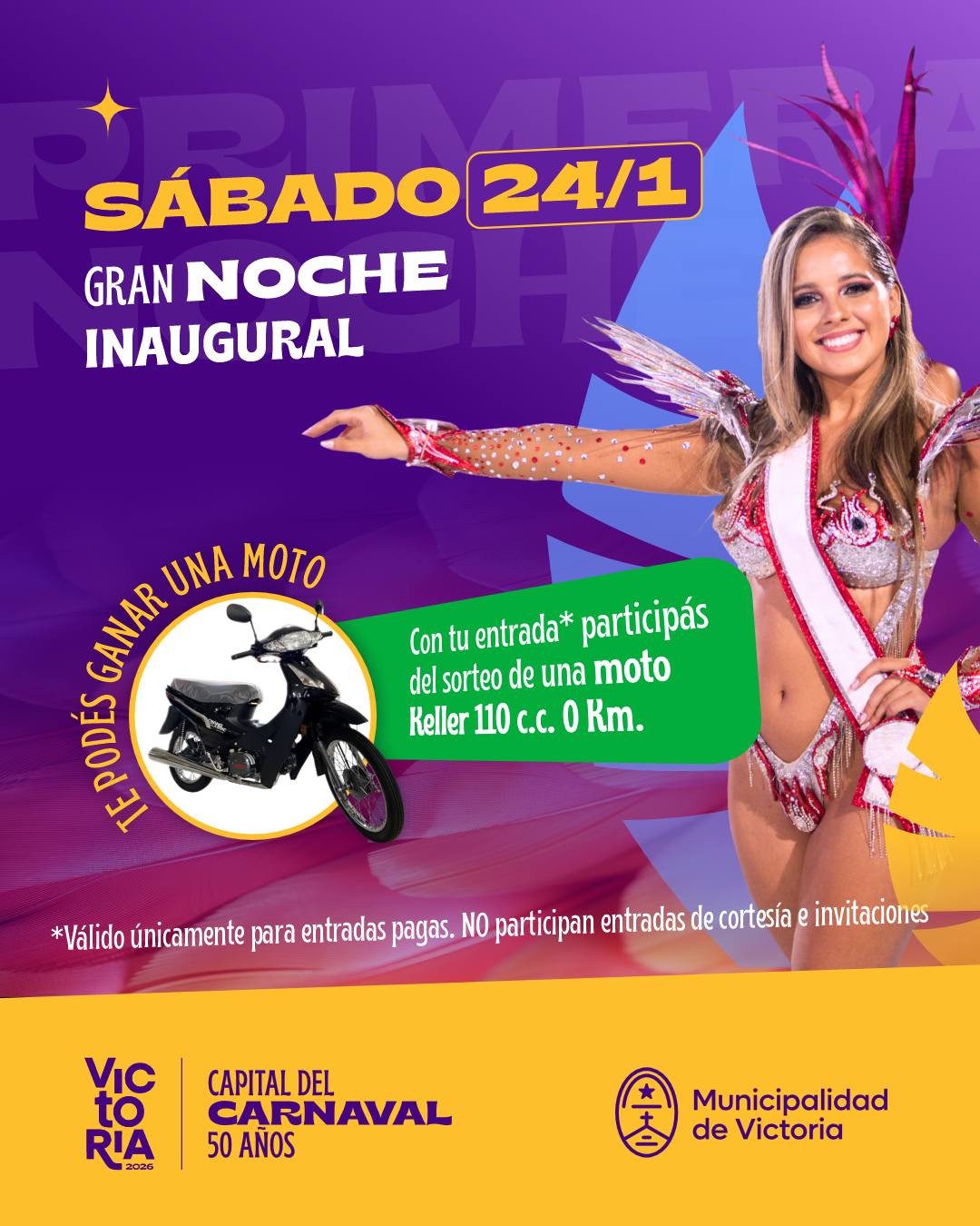 ¡El Sábado 24 Comienza el Carnaval!