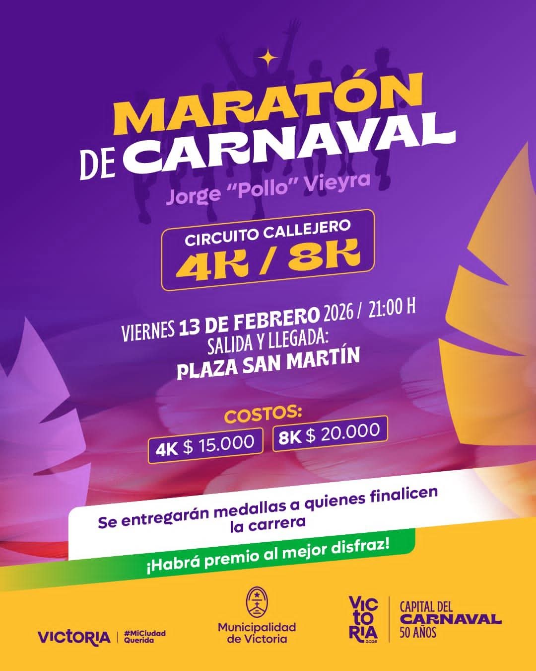 Maratón de Carnaval “Jorge Pollo Vieyra”
