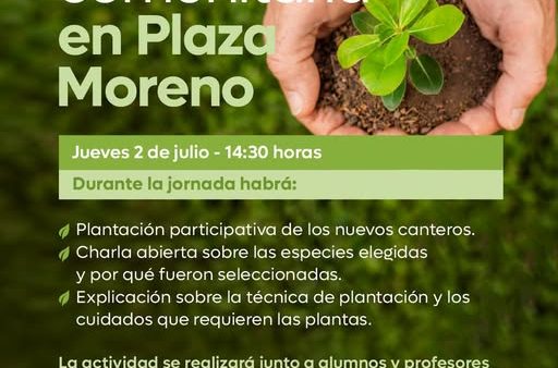 Plantación Comunitaria en Plaza Moreno