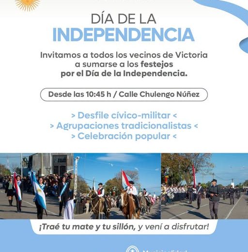 Sumate a los Festejos por el Día de la Independencia