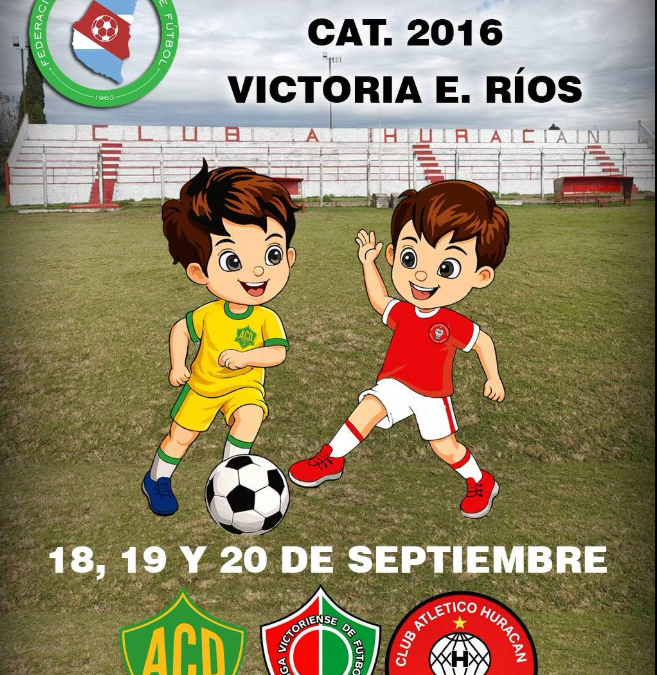 Victoria será Sede del Torneo Provincial de Fútbol Categoría 2016