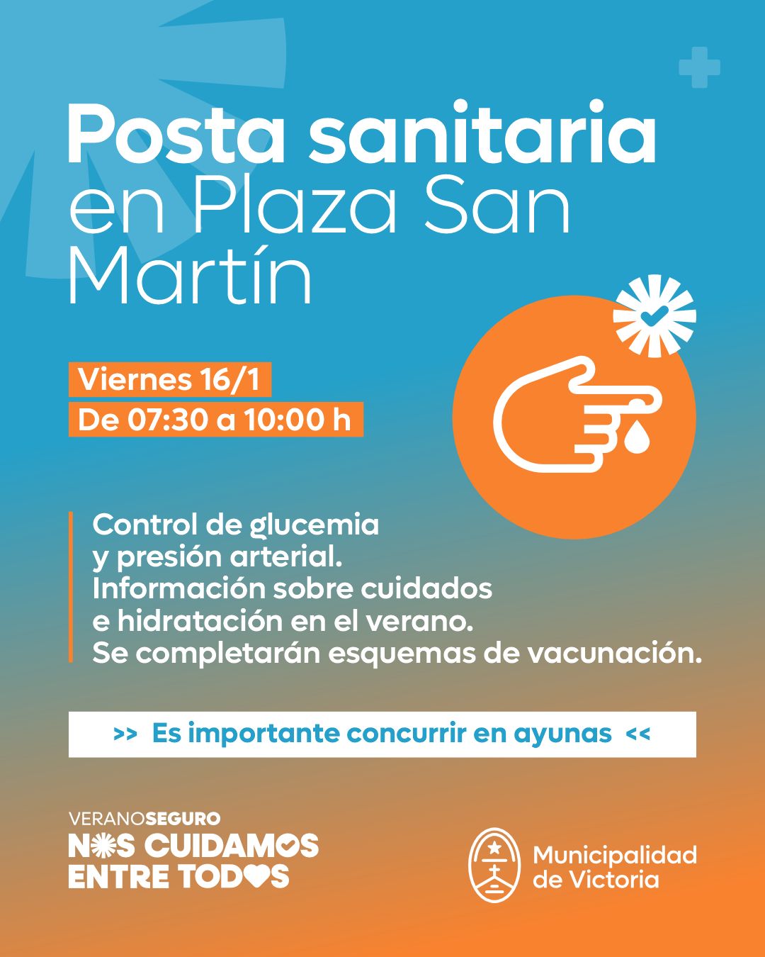 Posta Sanitaria en Plaza San Martín
