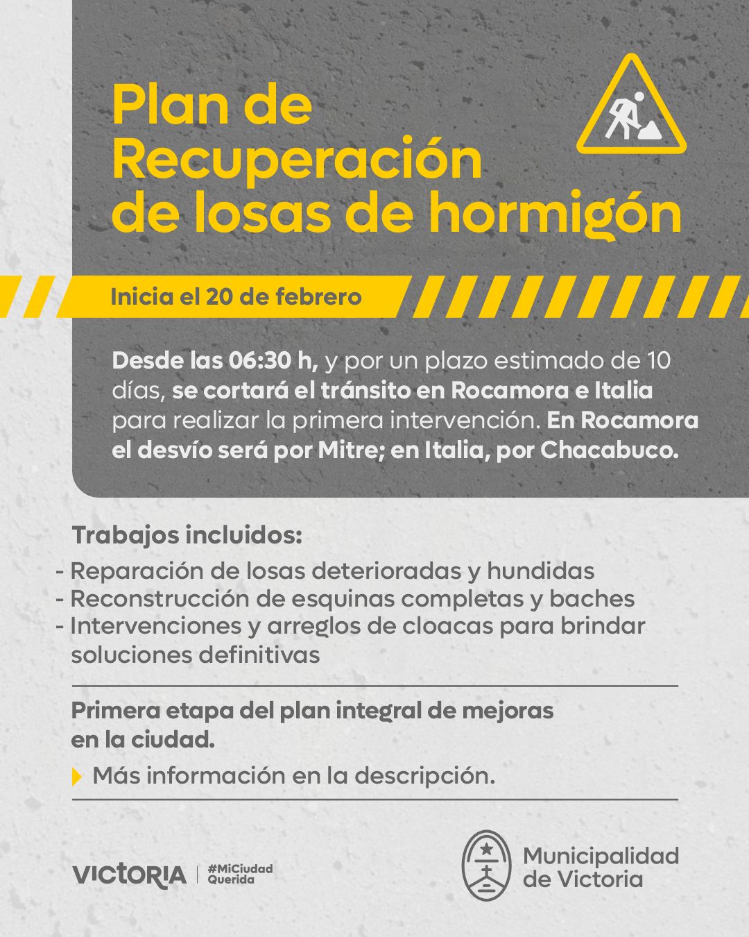 Plan de Recuperación de Losas de Hormigón