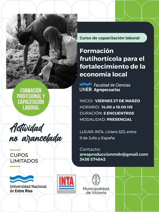 Formación Frutihortícola para el Fortalecimiento de la Economía Local