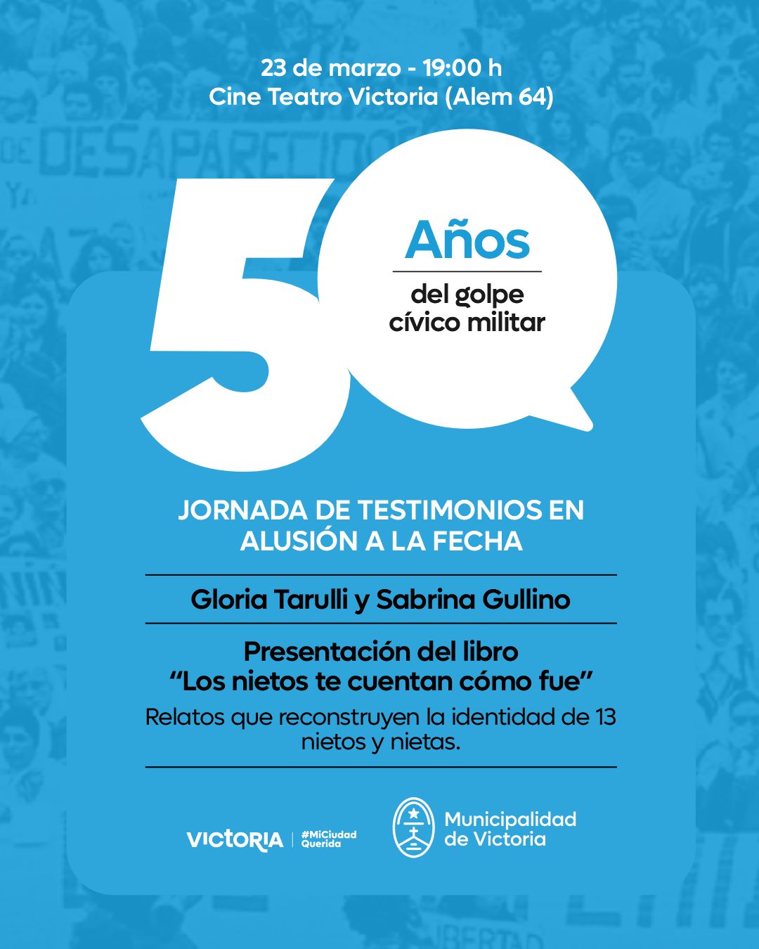 A 50 Años del Golpe Cívico Militar: Jornada de Testimonios en Alusión a la Fecha