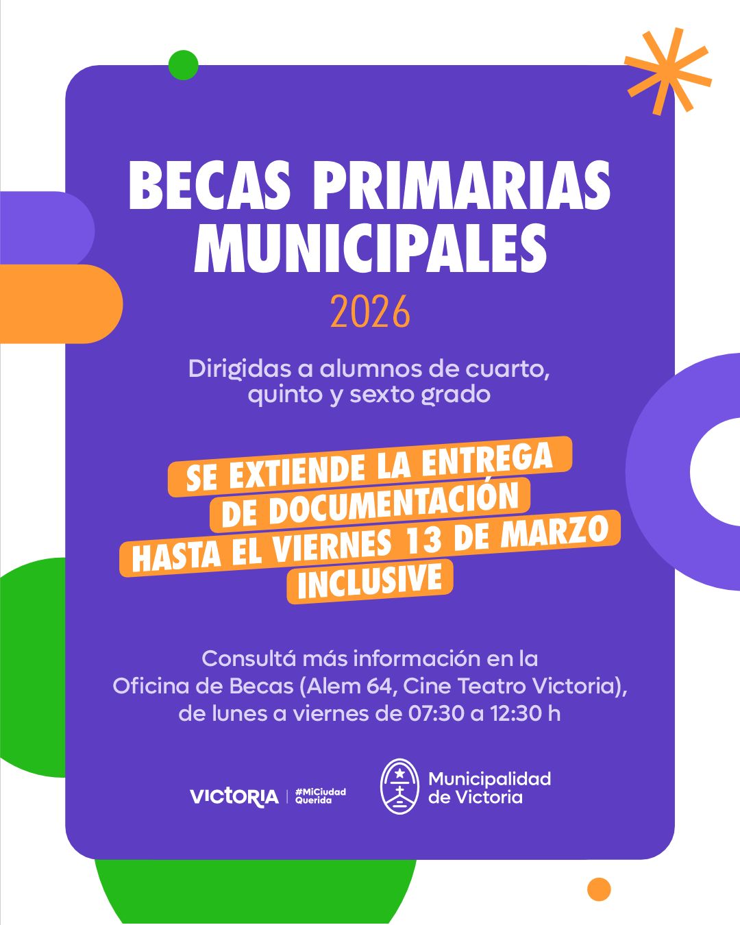 Becas Primarias Municipales 2026