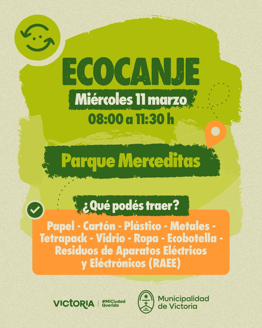 El miércoles 11 hay ECO CANJE