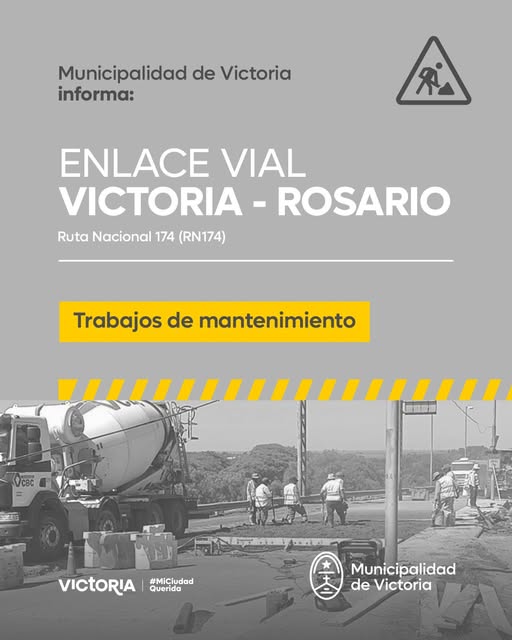 Trabajos de Mantenimiento y Reducción de Calzada en el Enlace Vial Victoria- Rosario