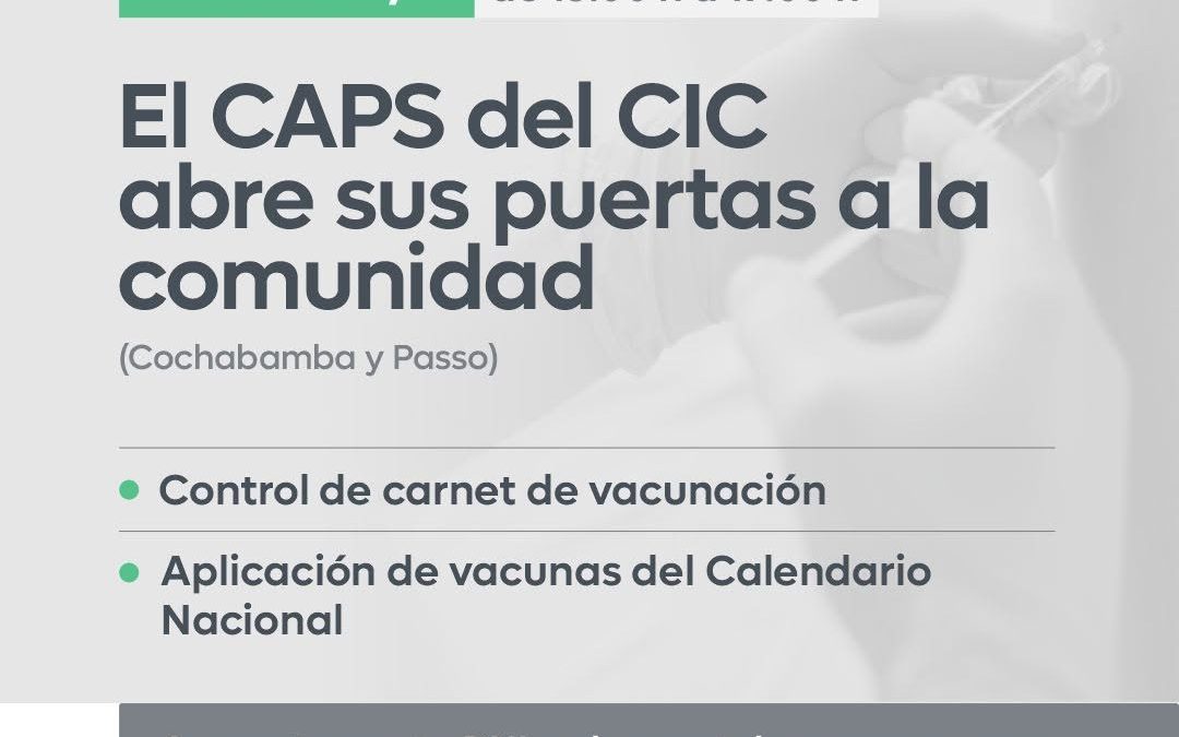 El CAPS del CIC abre sus puertas a la comunidad