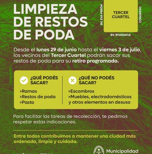 Limpieza de Restos de Poda en el Tercer Cuartel