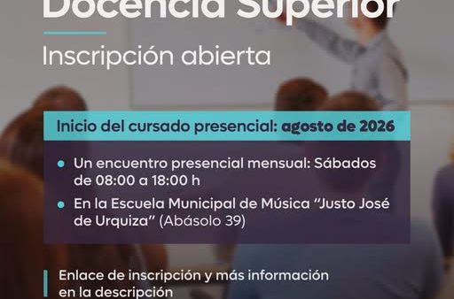 Profesorado en Docencia Superior en Victoria: Inscripción Abierta – Cupos Limitados
