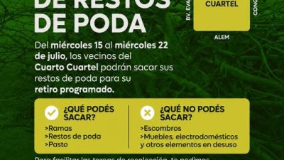 Limpíeza de Restos de Poda en el Cuarto Cuartel