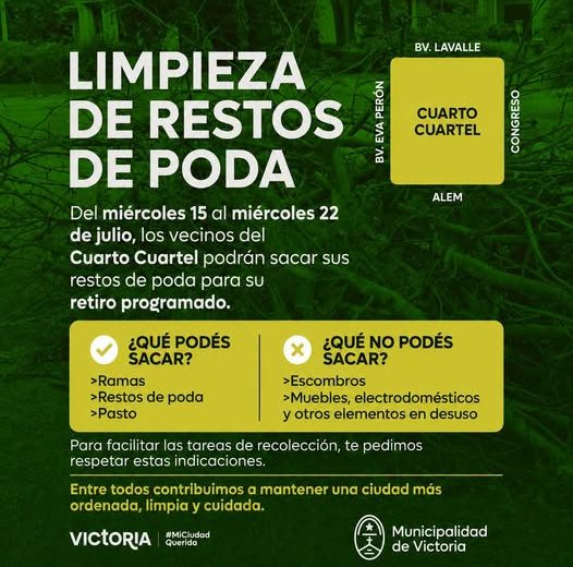 Limpíeza de Restos de Poda en el Cuarto Cuartel