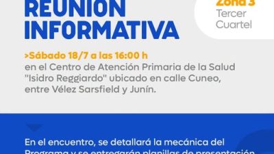 Presupuesto Participativo 2026: Reunión Informativa en el Tercer Cuartel