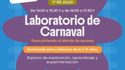 Vacaciones de Invierno: Laboratorio de Carnaval