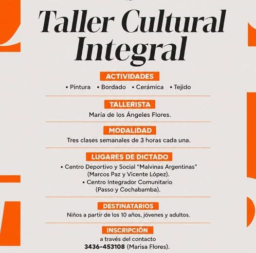 Taller Cultural Integral