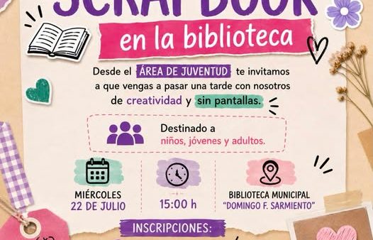 ¡Tarde de Scrapbook en la Biblioteca!
