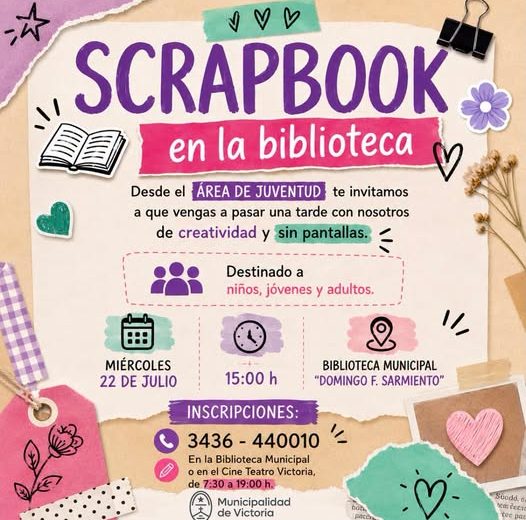 ¡Tarde de Scrapbook en la Biblioteca!