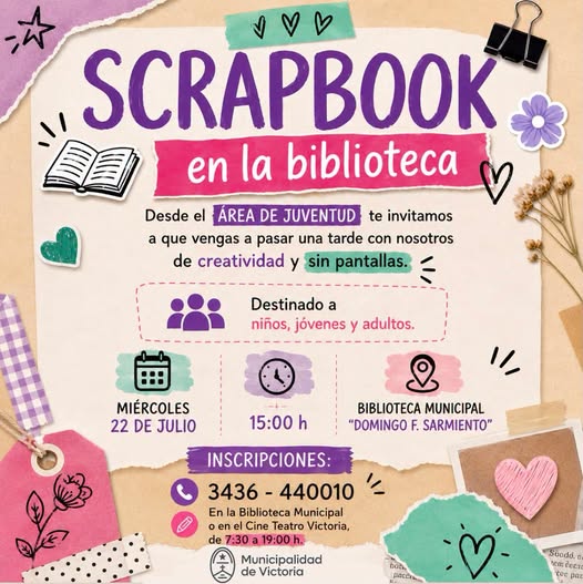 ¡Tarde de Scrapbook en la Biblioteca!