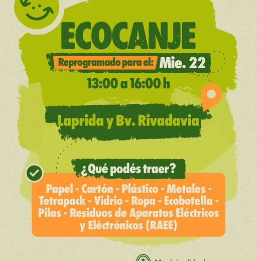 Se reprogramó el Eco Canje de Hoy