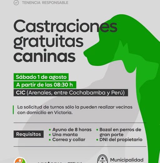 Campaña de Esterilización Canina sin Arancel