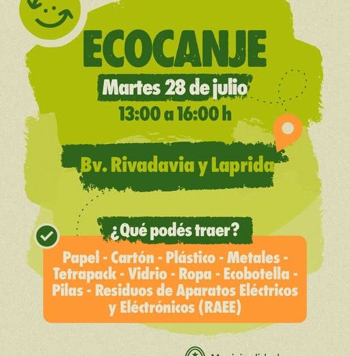 Este Martes hay Eco Canje