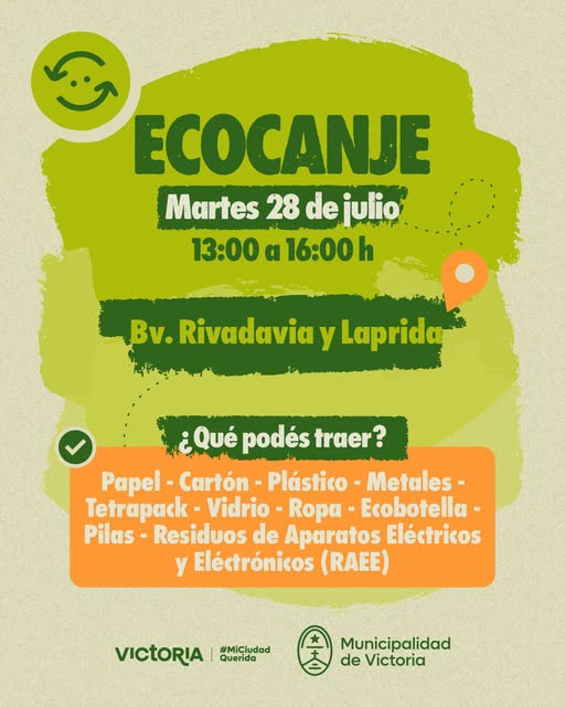 Este Martes hay Eco Canje