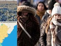 El frío antártico se expande por el país y se registran temperaturas bajo cero