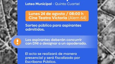 Sorteo Público de Lotes Municipales
