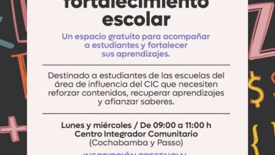 Taller Comunitario de Apoyo y Fortalecimiento Escolar