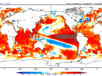 El Niño se intensifica: elevan al 95% la probabilidad de un evento muy fuerte