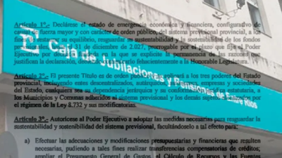 Se promulgó la reforma jubilatoria y se declaró la emergencia previsional por dos años