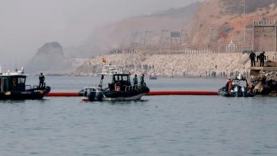 Crisis migratoria en Ceuta: España instaló una barrera en el mar para impedir nuevos cruces desde Marruecos