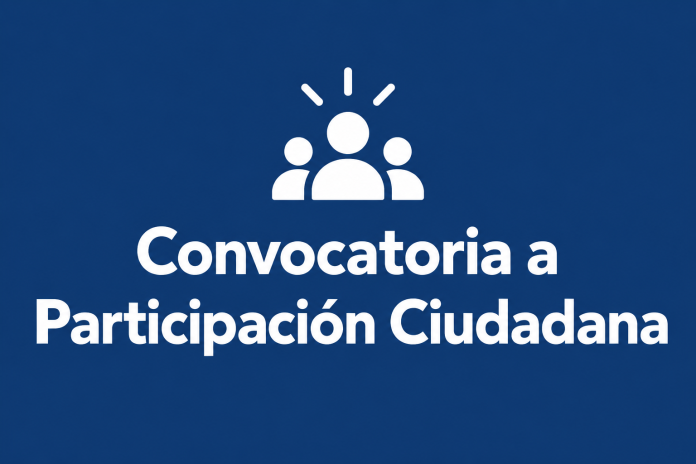 Convocatoria a participación ciudadana