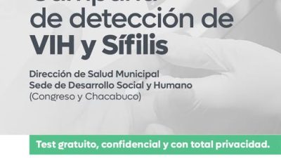 Campaña Municipal de Detección de VIH y Sífilis