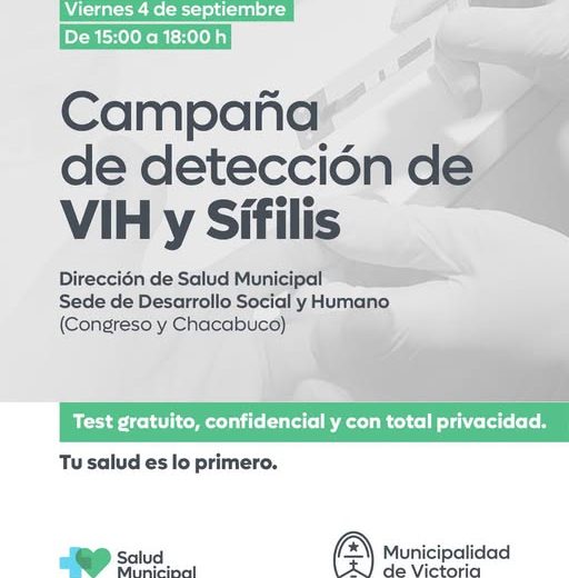 Campaña Municipal de Detección de VIH y Sífilis