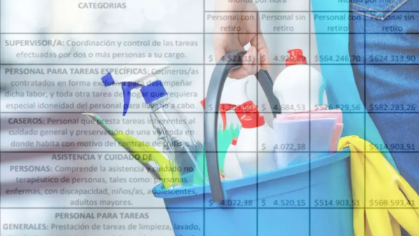 Empleadas domésticas: oficializaron aumentos y cuánto cobrarán hasta diciembre