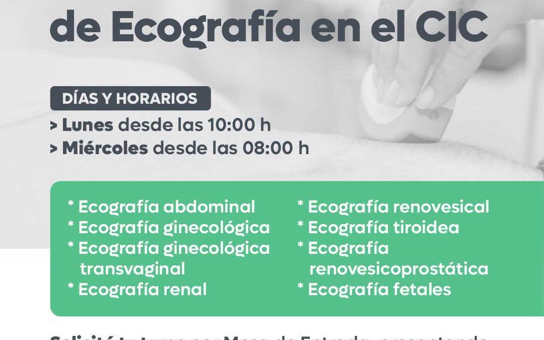 Comienza el Servicio de Ecografía en el CIC