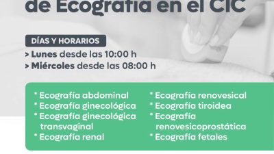 Comienza el Servicio de Ecografía en el CIC