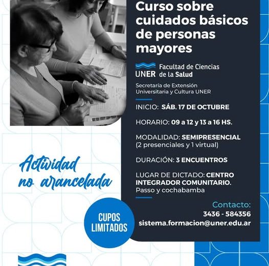Curso sobre Cuidados Básicos de Personas Mayores