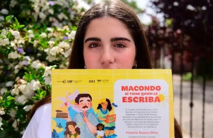 Tiene 14 años y ganó un concurso internacional con un cuento inspirado en los lapachos rosados